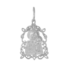 Серебряная ладанка Матерь Божья, 1.90