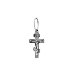 Серебряный крестик с чернением, 0.50