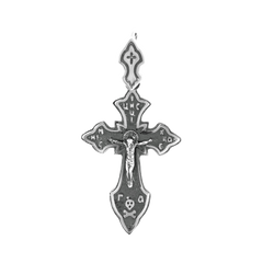 Серебряный крестик с чернением, 2.35