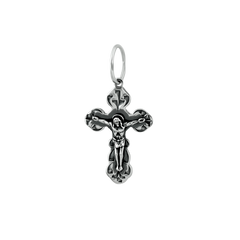 Серебряный крестик с чернением, 1.00